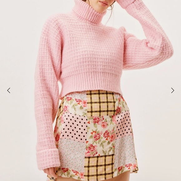 For Love And Lemons Sweaters - Madeline Turtleneck Crop Sweater 90’s